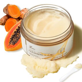 Turmeric Vitamin C Cleansing Balm - Private Label Papaya Enzyme Glow Exfoliate Nourish