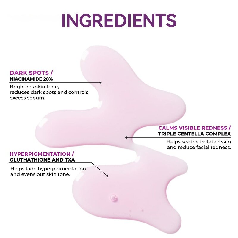 Niacinamide 20% Serum - Private Label Glutathione TXA Dark Spot Remover Sensitive Skin