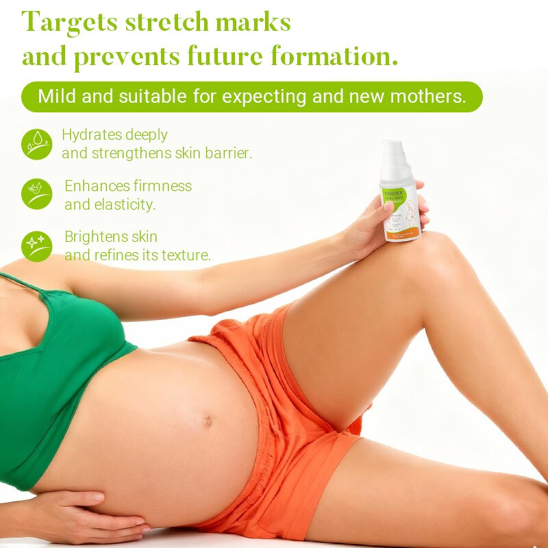 Anti-Stretch Mark Serum - Private Label Organic Sweet Almond Centella Pregnancy Scar Removal