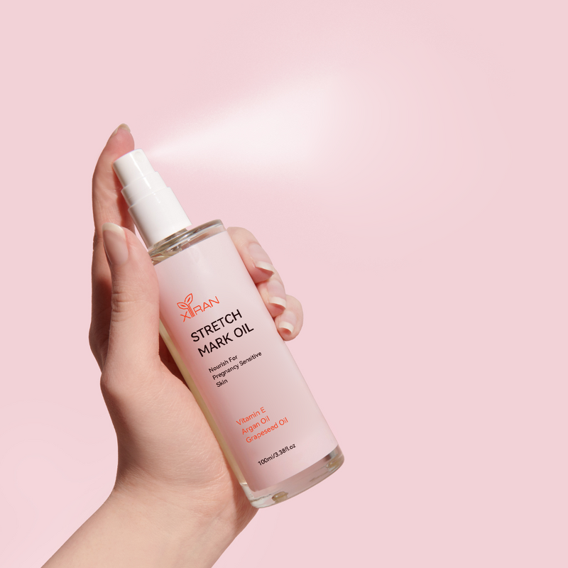 Stretch Mark Belly Oil - Organic Vitamin E Maternity Sensitive Skin Firm Massage Oil Spray
