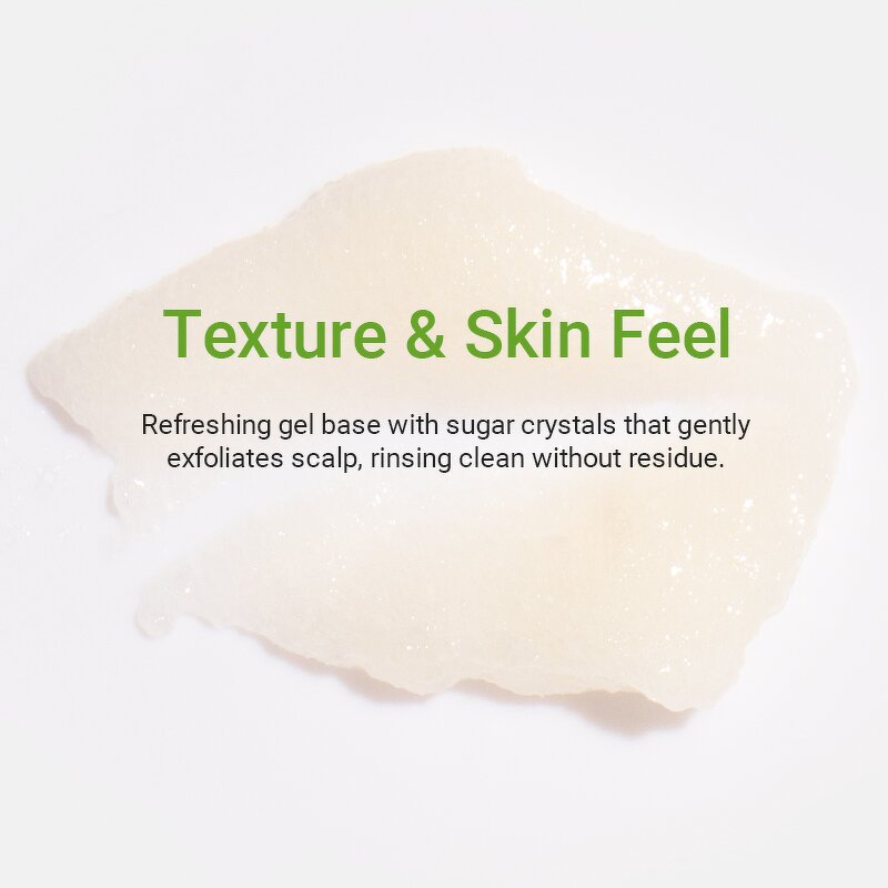 Microbiome Hair Scrub - Private Label Sodium Hyaluronate Sucrose Scalp Refresh Oil Balance