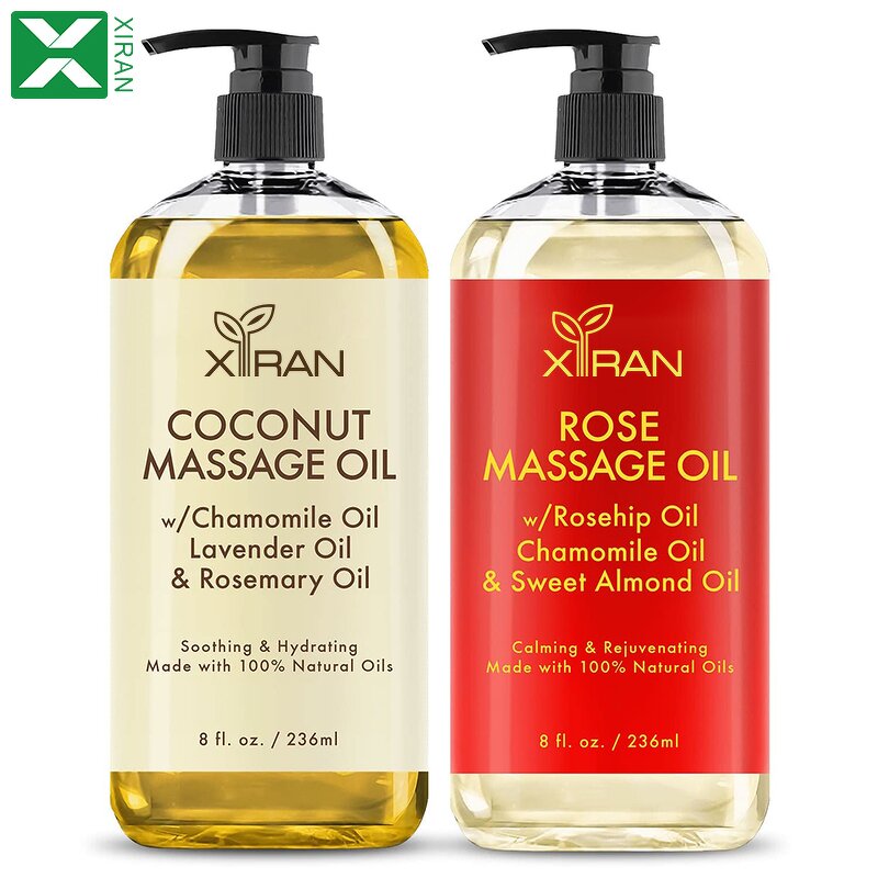 Plant Extract Massage Oil - Private Label Rose Lavender Hair Face Body Care Essential Oil