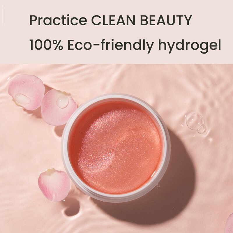 Bulgarian Rose Eye Patch - Remove Dark Circle Hydrogel Korean Skincare Herb Under Eye Pads