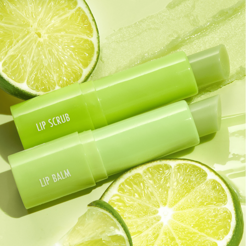 Organic Lip Care Set - Custom Logo Moisturizing Lip Scrub and Balm Coconut Sugar Stick