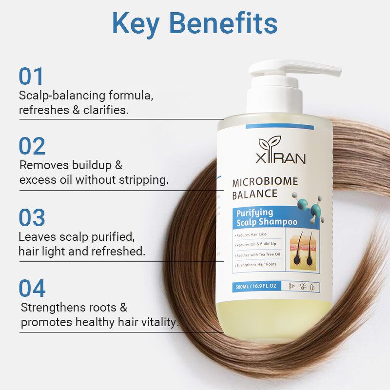 Tea Tree Ceramide Shampoo - Private Label Microbiome Balance Smooth Hydrating Strengthening