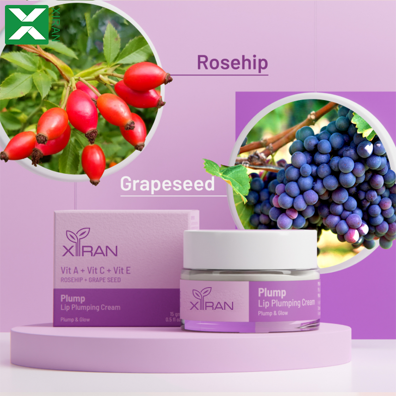 Lip Enhancer Plumper - Private Label 100% Natural Vitamin C Strawberry Hydrating Plumping