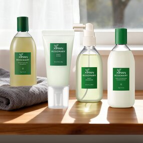 Rosemary Hair Care Set - Private Label Biotin Caffeine Salicylic Acid Scalp Balance Regrowth