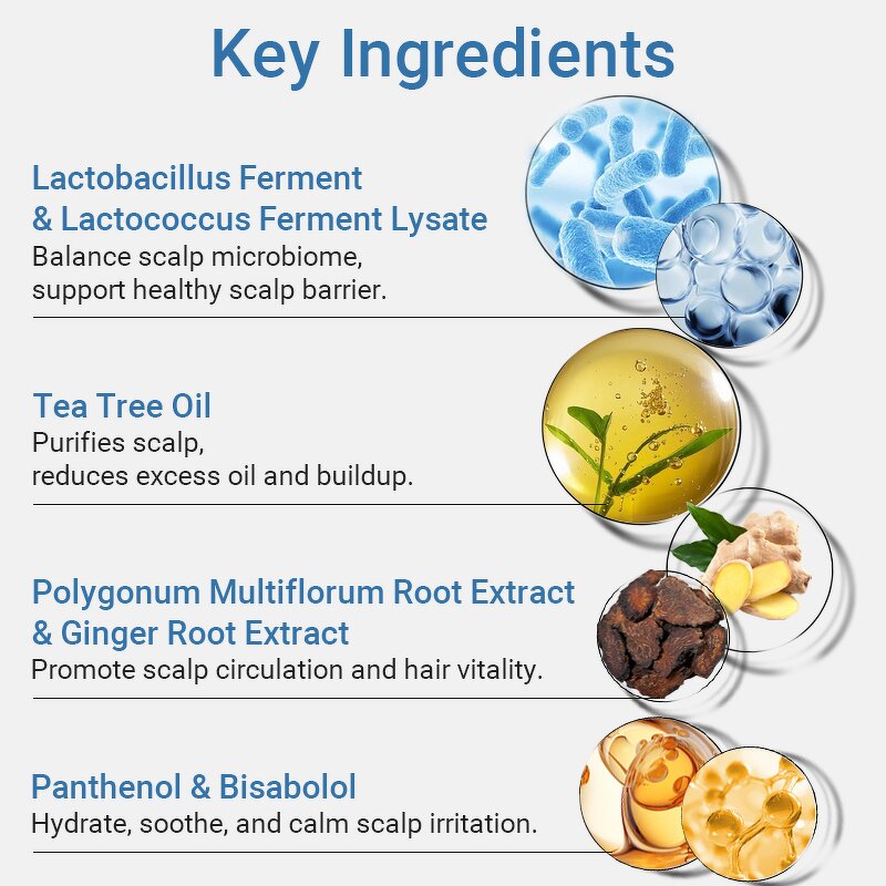 Tea Tree Ceramide Shampoo - Private Label Microbiome Balance Smooth Hydrating Strengthening