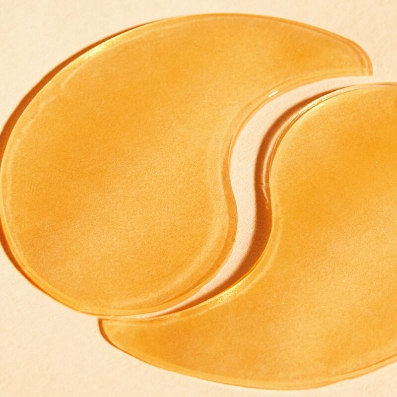 24K Gold Eye Patches - Custom Lift Firm Hydrogel Anti-Aging Reduce Dark Circles Wrinkles