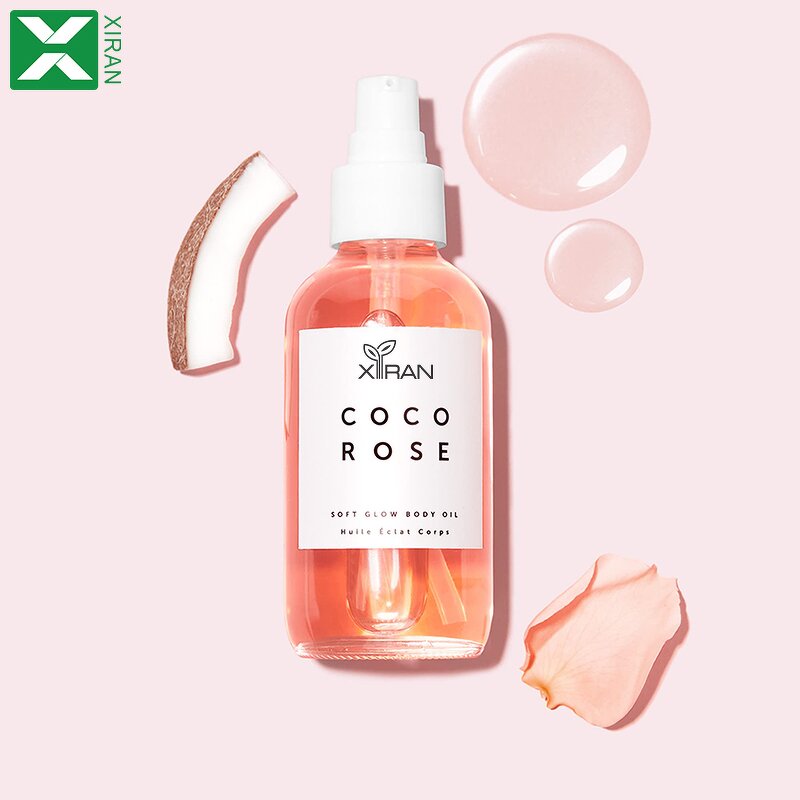 Skin Glow Body Oil - Private Label Vegan Squalane Hydrating Coco Rose Coconut Soothing