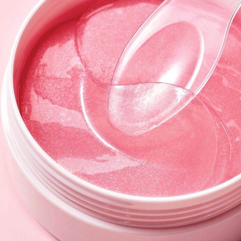 Hyaluronic Acid Eye Mask - Private Label Collagen Shimmer Pink Under Eye Dark Circles