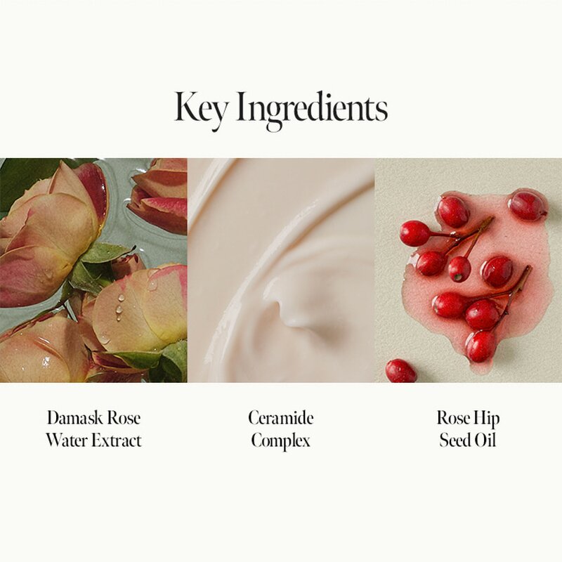 Damask Rose Shampoo Set - Private Label Ceramide Repair Damaged Hair Silicon Free Vegan