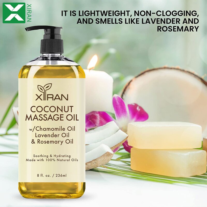 Plant Extract Massage Oil - Private Label Rose Lavender Hair Face Body Care Essential Oil