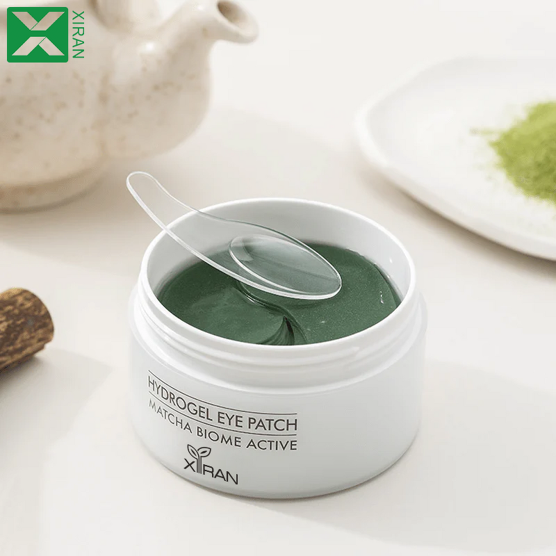 Matcha Cooling Eye Patch - Private Label Puffiness Fine Lines Hydrogel Korean Under Eye Mask