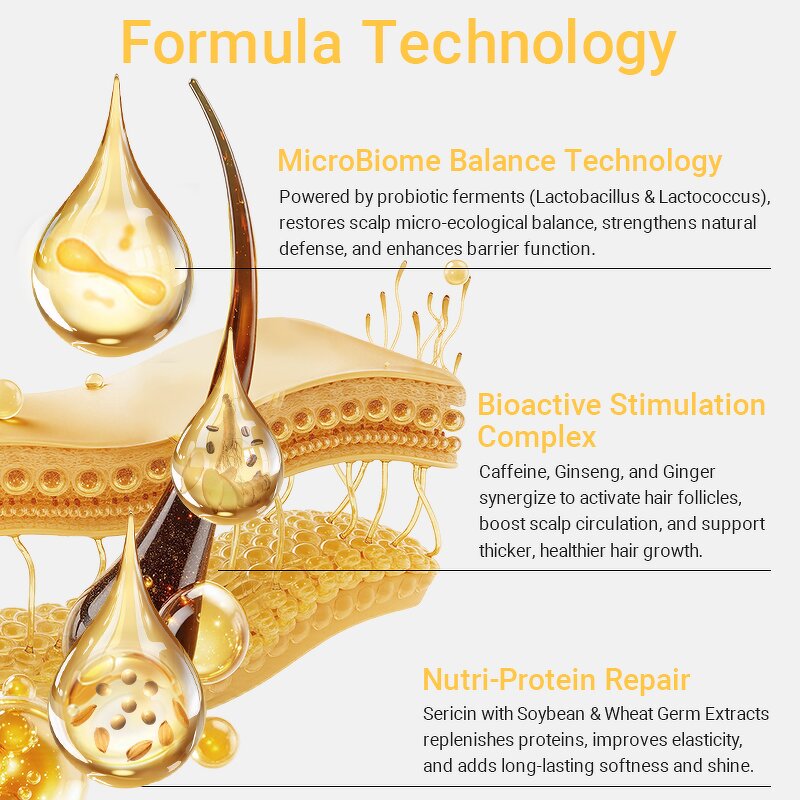 Tea Tree Hair Serum - Private Label Microbiome Balance Caffeine Smooth Hydrate Strengthening