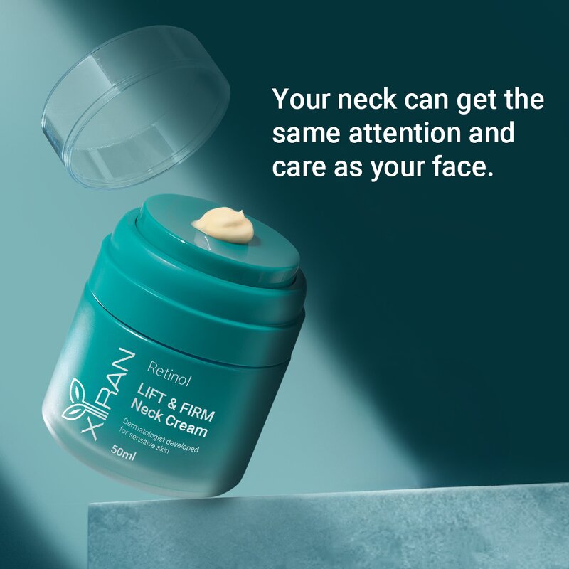 Retinol Neck Cream - Private Label Natural Vegan Liquid Firming Anti Wrinkle Whitening Serum