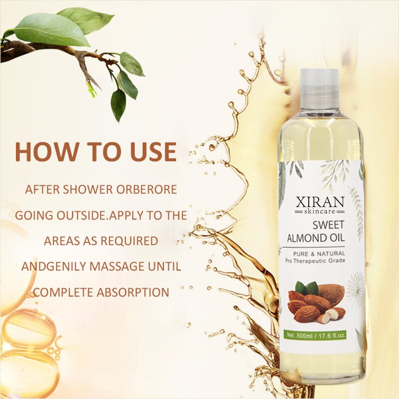 Sweet Almond Avocado Oil - Pure Moisturizing Body Oil Unscented Jojoba Carrier Healthy Skin