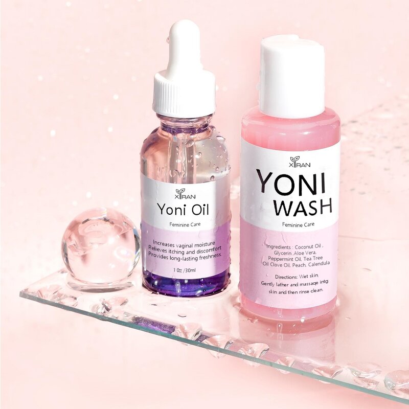 Yoni Care Kit - Custom Private Label Vaginal Tightening Gel Wash Oil Feminine Scrub Ph Balance