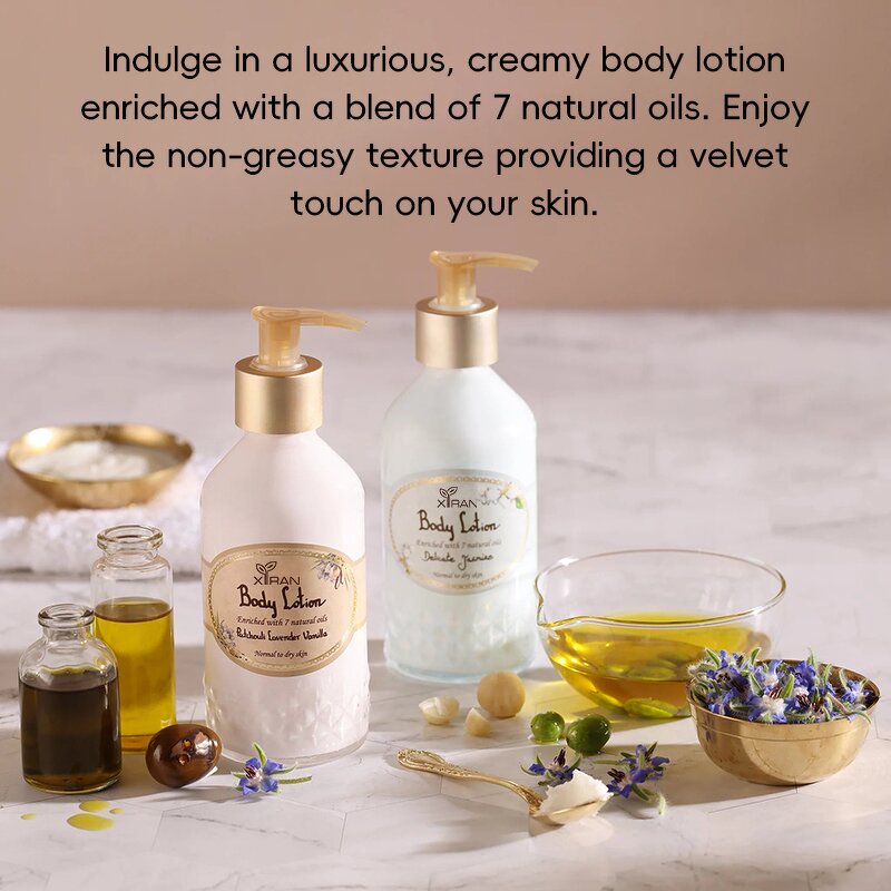 Creamy Body Lotion - Luxury Private Label 7 Botanical Oils Non-greasy Long-lasting Dry Skin