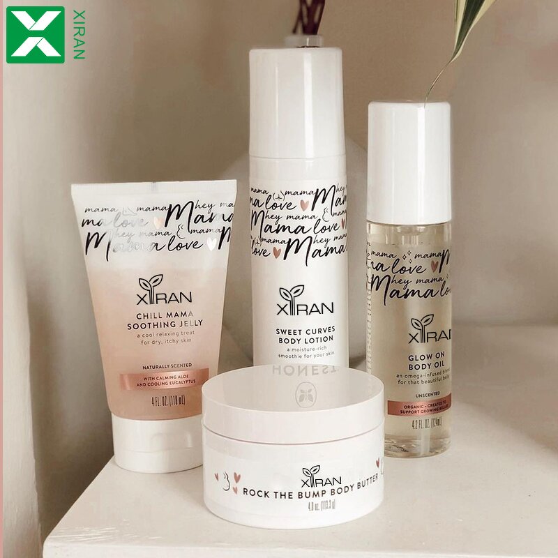 Pregnancy Oil Body Butter Set - Private Label Nourishing Hydrating Lotion Soothing Belly Gel