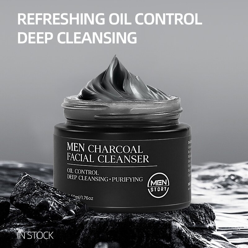 Men's Face Wash - In Stock Manufacturer Activated Charcoal Acne Treatment Skin Care