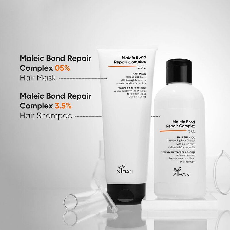 Shampoo Hair Mask Set - Private Label Maleic Acid Transglutaminase Powerful Strengthening
