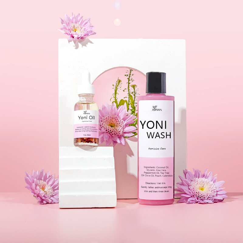 Yoni Care Kit - Custom Private Label Vaginal Tightening Gel Wash Oil Feminine Scrub Ph Balance