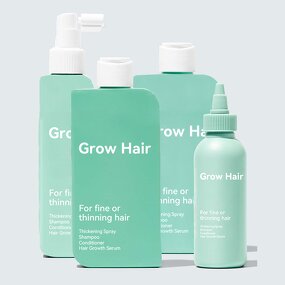 Biotin Caffeine Hair Set - Private Label Organic Anti Hair Loss Shampoo Conditioner Vegan