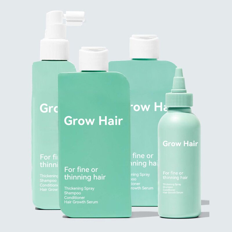 Biotin Caffeine Hair Set - Private Label Organic Anti Hair Loss Shampoo Conditioner Vegan