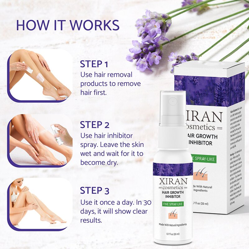 Hair Growth Inhibitor Spray - OEM Painless Permanent Hair Removal Stop Growth Spray