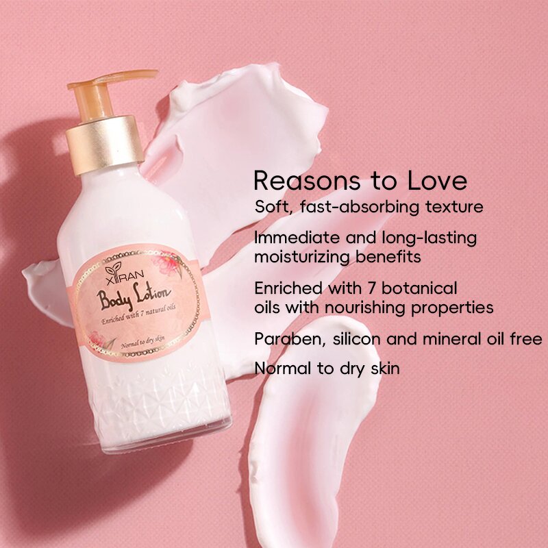 Creamy Body Lotion - Luxury Private Label 7 Botanical Oils Non-greasy Long-lasting Dry Skin