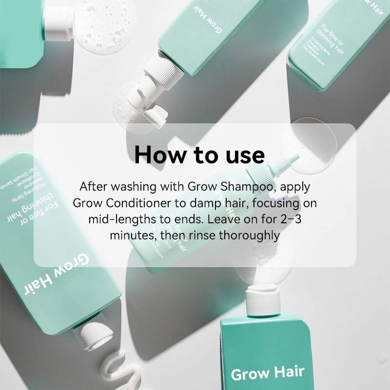 Biotin Caffeine Hair Set - Private Label Organic Anti Hair Loss Shampoo Conditioner Vegan