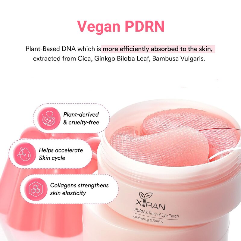 PDRN Korean Jelly Eye Mask - Private Label Natural Vegan Brightening Moisturizing Hydrating