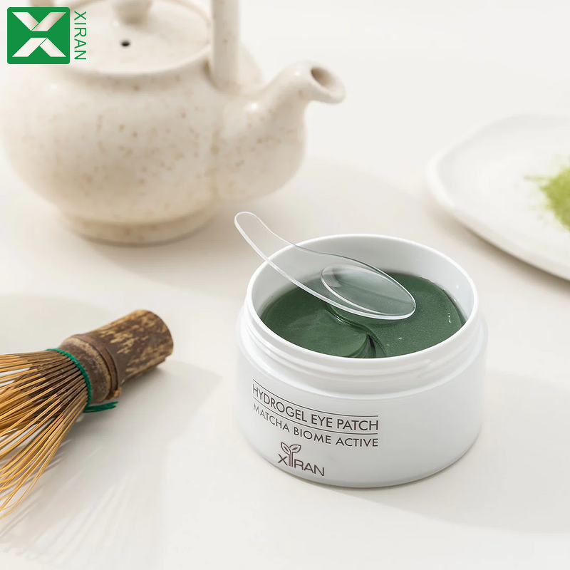 Matcha Cooling Eye Patch - Private Label Puffiness Fine Lines Hydrogel Korean Under Eye Mask