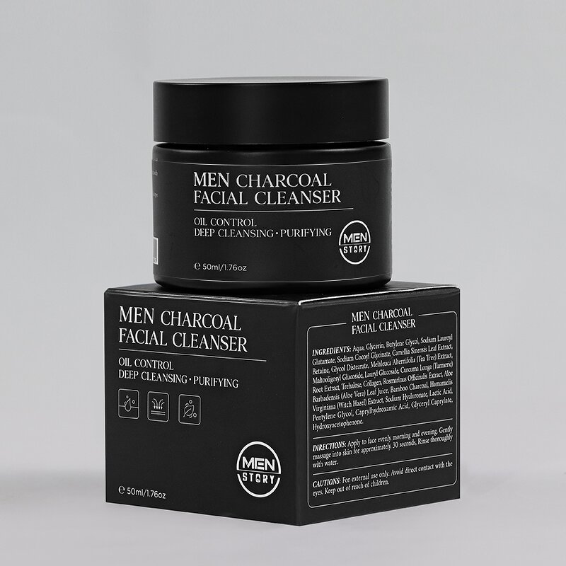 Men's Face Wash - In Stock Manufacturer Activated Charcoal Acne Treatment Skin Care