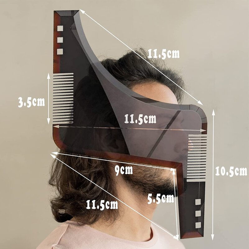 Premium Beard Shaper - Styling Tool with Inbuilt Comb Perfect Line up Edging Razor Trimmers