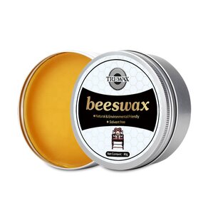 Wood Seasoning Beeswax - Non Toxic All-Purpose Furniture Wood Cleaner and Polish
