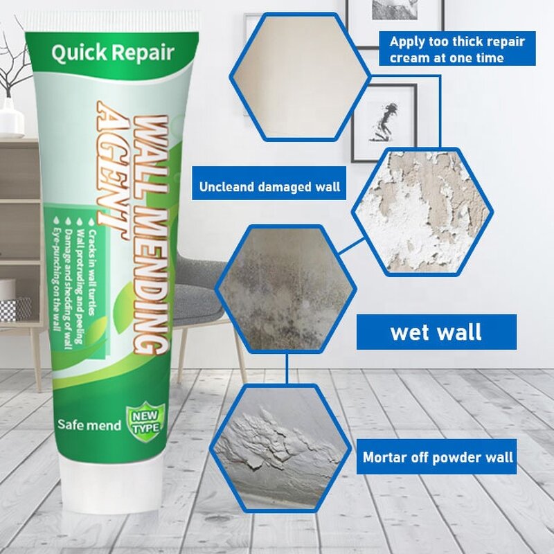 Wall Repair Cream - New Arrival Quick Drying Waterproof Strong Viscosity Hole Filler Mending Agent