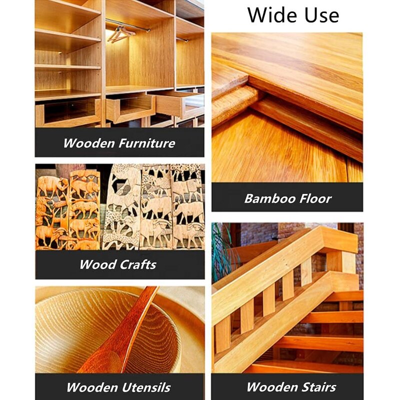 Wood Seasoning Beeswax - Non Toxic All-Purpose Furniture Wood Cleaner and Polish