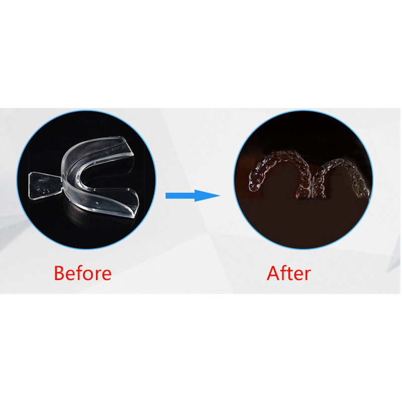 Teeth Whitening Mouth Tray - Home Used Hot Water Formed Transparent Food Grade Silicone BPA Free
