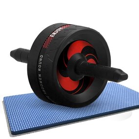 Ab Roller Wheel - Ultra-Wide 3.2 Inch Rubber Push Bar Non-Slip Home Gym Fitness Equipment