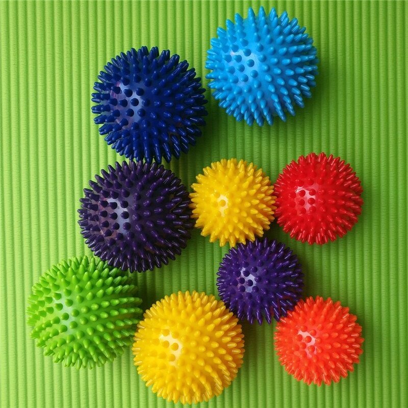 Massage Balls - Deep Tissue Plantar Fasciitis Reflexology Stress Therapy Spiky Foot Roller