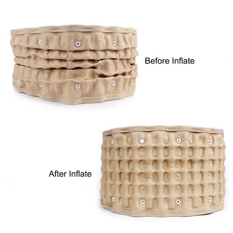 Lumbar Waist Support - Best Quality Inflatable Lower Back Traction Premium Decompression Belt