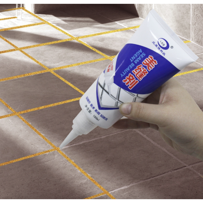 Tile Gap Sealant - 180ml Waterproof Anti-Mildew White Gold Coffee Grey Seam Repair