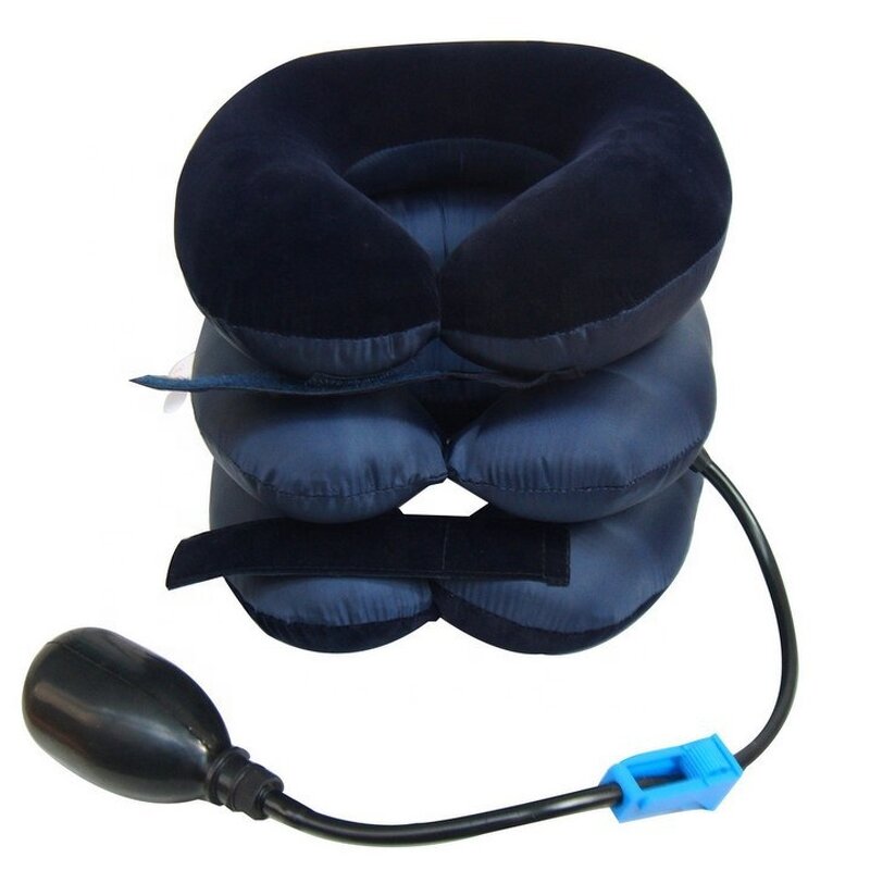 Cervical Neck Traction Device - Inflatable Adjustable Pillow Stretcher Instant Neck Pain Relief