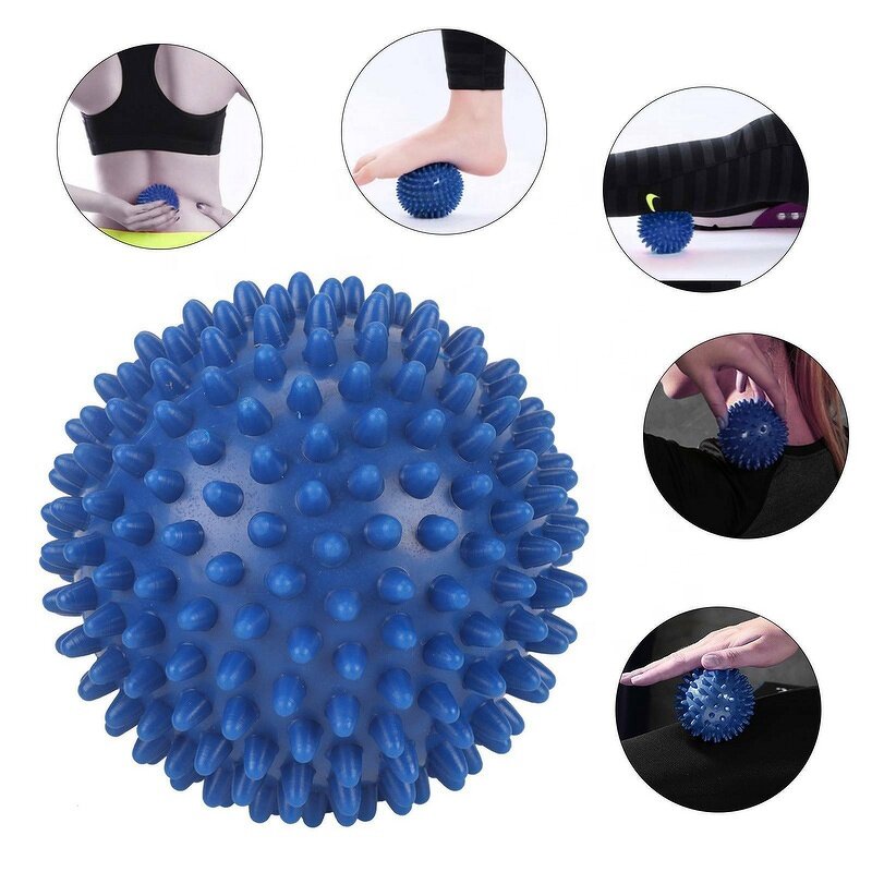 Massage Balls - Deep Tissue Plantar Fasciitis Reflexology Stress Therapy Spiky Foot Roller