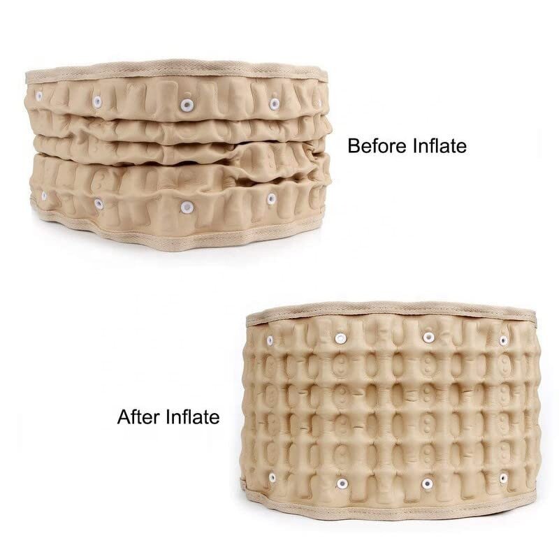 Inflatable Back Belt - Lumbar Traction Support Decompression for Men and Women Back Pain