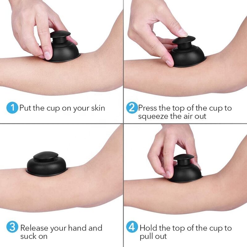 Silicone Cupping Therapy Cup - Professional Vacuum Anti Cellulite Suction Body Massage Cup