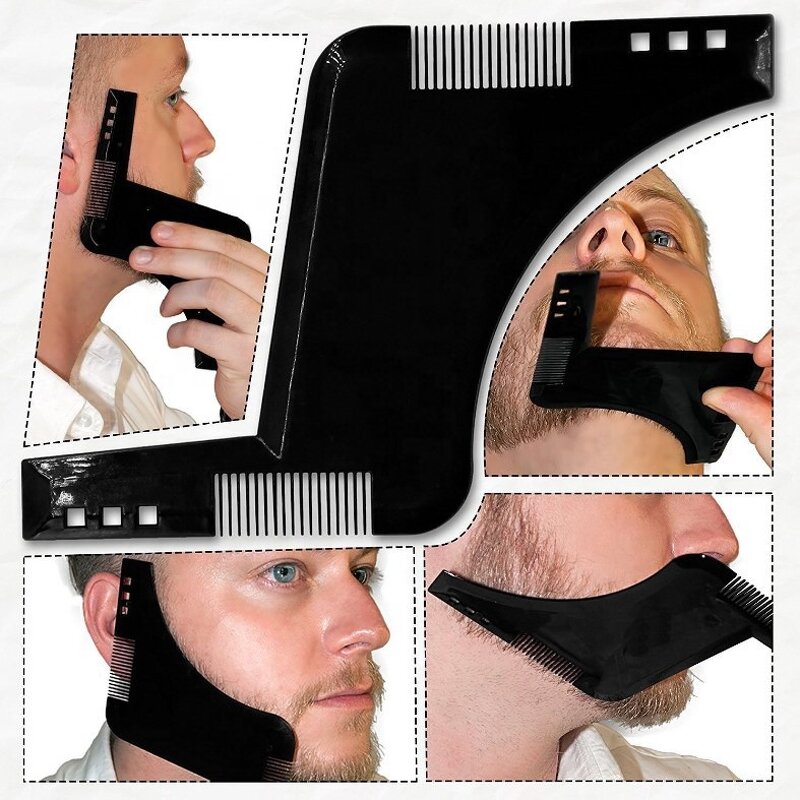 Premium Beard Shaper - Styling Tool with Inbuilt Comb Perfect Line up Edging Razor Trimmers