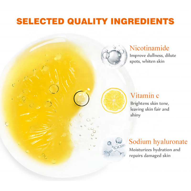 Peptide Vitamin C Serum - Natural Skin Care AHA Whitening Anti Aging Dark Spot Correction Anti Acne